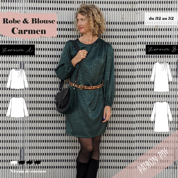 Patron Robe  et Blouse Carmen