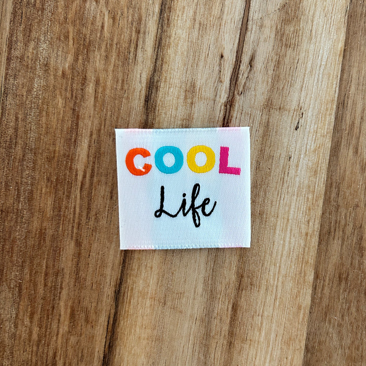 Etiquette à coudre -Cool Life-