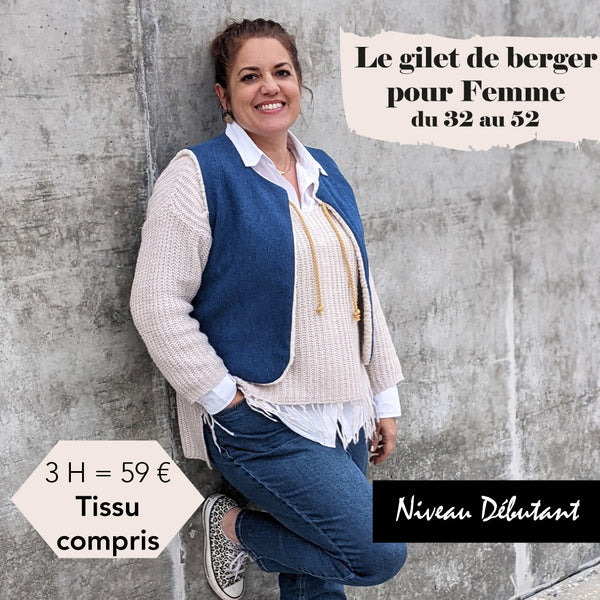 Cours de couture Débutant : Le gilet réversible