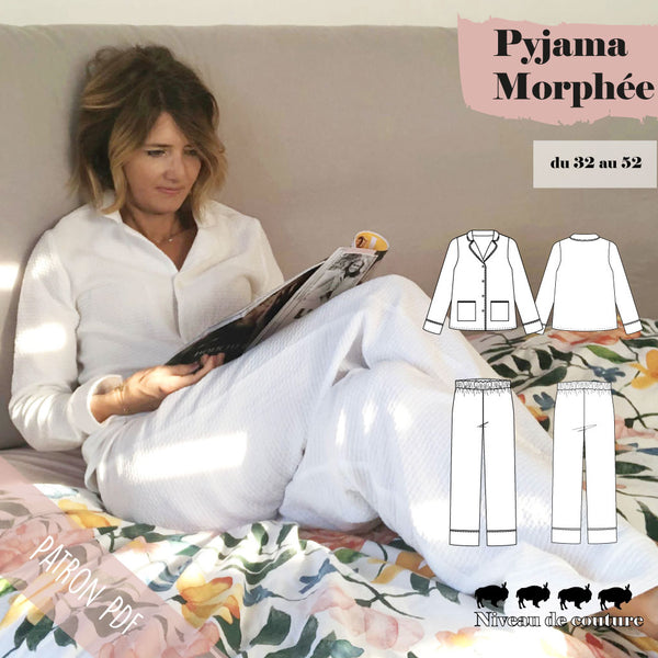 Patron Pyjama Morphée du 32 au 52 (PDF)