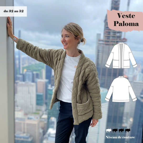 Patron veste facile femme