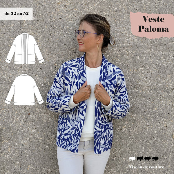 Patron veste facile femme