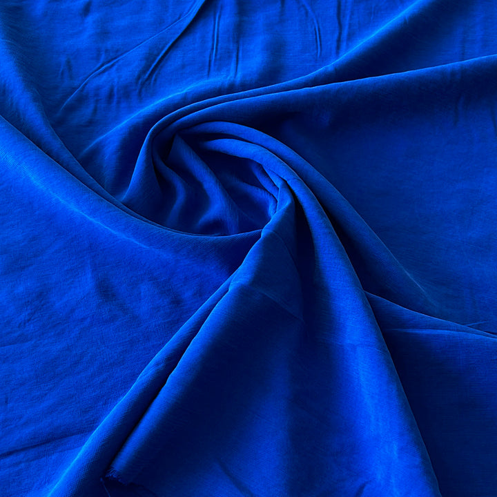 Viscose lavée bleu outremer