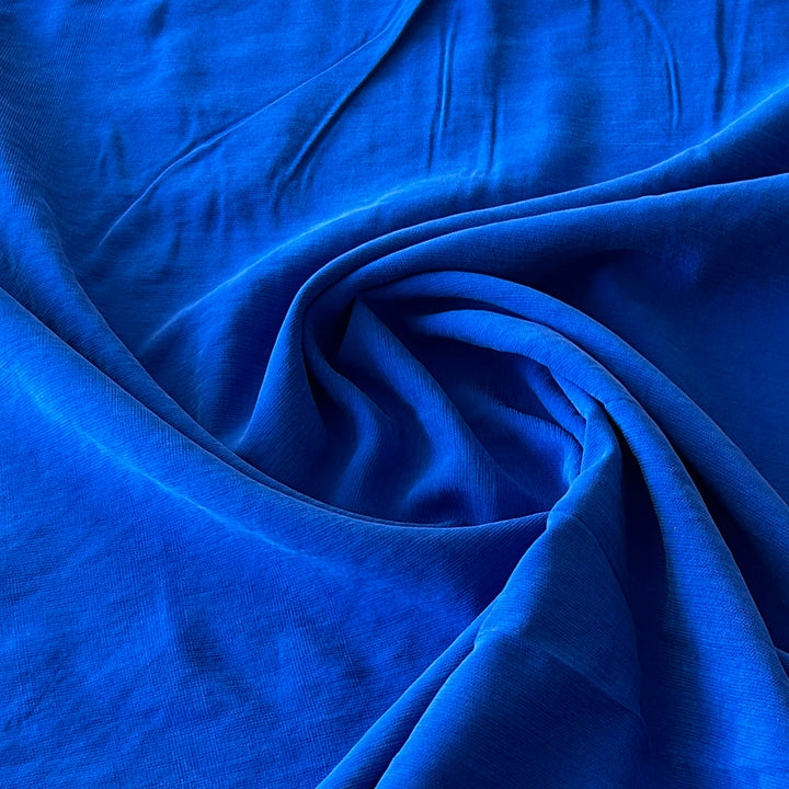 Viscose lavée bleu outremer