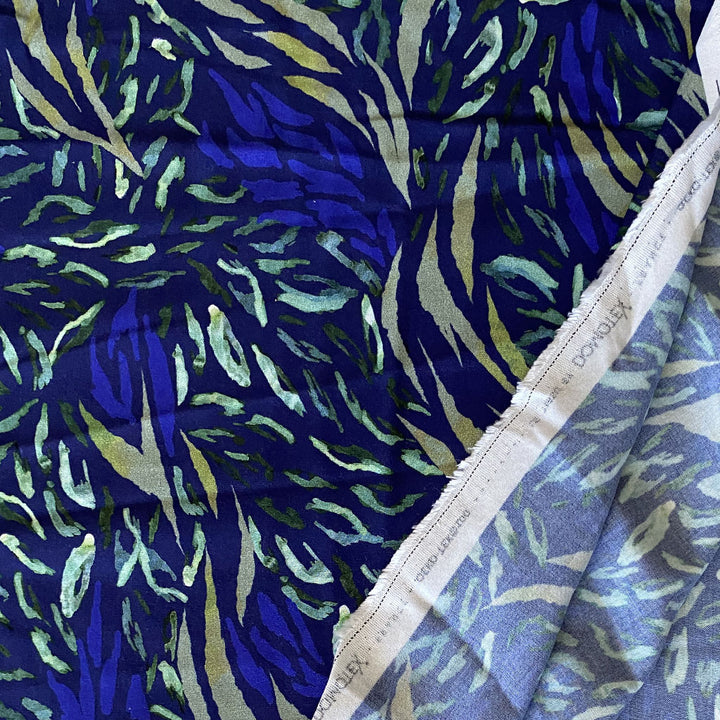 Viscose impression indigo