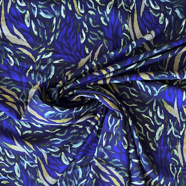 Viscose impression indigo