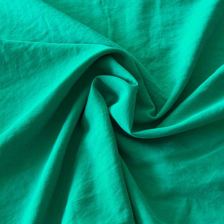 Viscose lavée vert chlorophylle